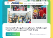 Indahnya Berbagi, Karang Taruna Kotobangon Tebar Kebaikan dengan Takjil Gratis