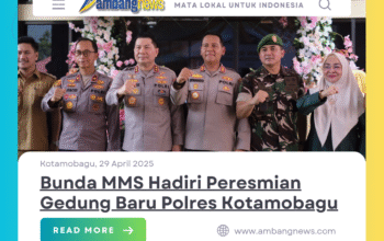 Bunda MMS Hadiri Peresmian Gedung Baru Polres Kotamobagu