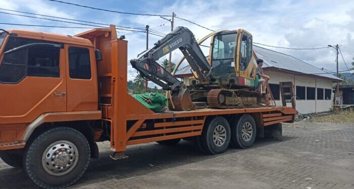 Nyaris Hilang, 2 Unit Alat Berat Milik Pemkab Bolmong ditemukan Rusak Parah