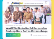 Wakil Walikota Hadiri Peresmian Gedung Baru Polres Kotamobagu