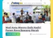 Wali Kota Wenny Gaib Hadiri Panen Raya Bawang Merah