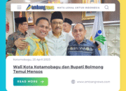 Wali Kota Kotamobagu dan Bupati Bolmong Temui Mensos