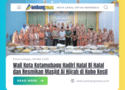 Wali Kota Kotamobagu Hadiri Halal Bi Halal dan Resmikan Masjid Al Hijrah di Kobo Kecil