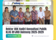 Rektor UDK Hadiri Konsultasi Publik KLHS RPJMD Bolmong 2025–2029
