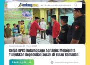 Ketua DPRD Kotamobagu Adrianus Mokoginta Tunjukkan Kepedulian Sosial di Bulan Ramadan