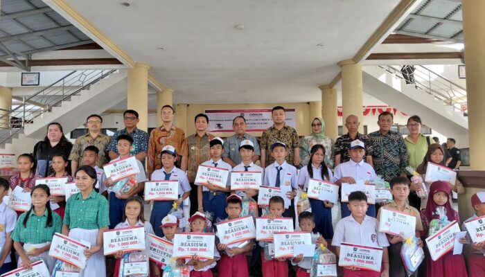 Bupati Bolmong Apresiasi PT Conch Berikan Bantuan Beasiswa Bagi Siswa lingkar Tambang