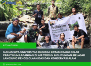 Mahasiswa Universitas Dumoga Kotamobagu Gelar Praktikum Lapangan di Air Terjun Molipungan: Belajar Langsung Pengelolaan DAS dan Konservasi Alam