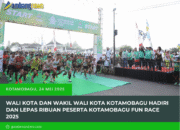 Wali Kota dan Wakil Wali Kota Kotamobagu Hadiri dan Lepas Ribuan Peserta Kotamobagu Fun Race 2025
