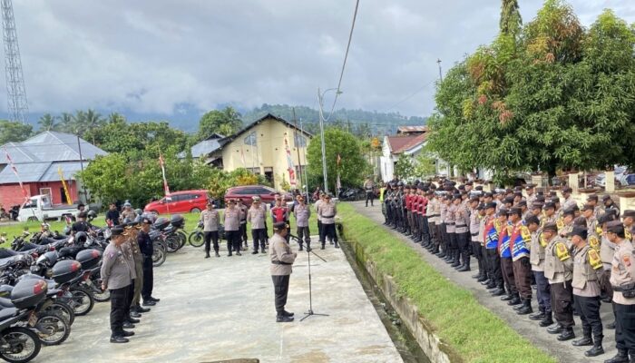 Polres Bolmong Gelar Kesiapan  Pengamanan Pengucapan Syukur 2025 Di Dumoga Raya