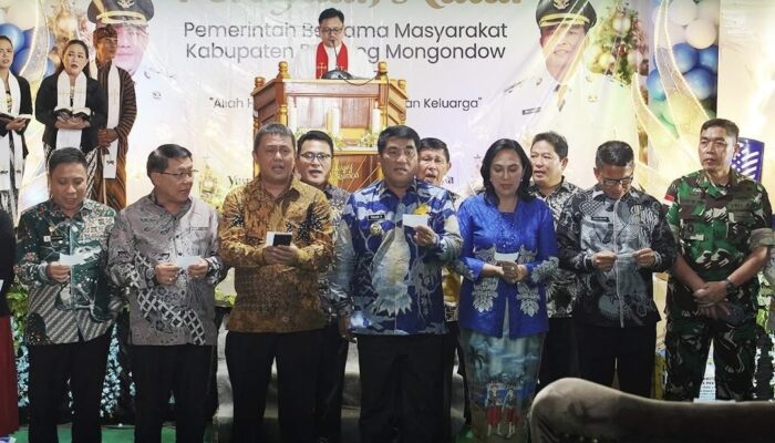 Gubernur Yulius Selvanus Hadiri Safari Natal Pemkab Bolmong, Tegaskan Harmoni Jadi Kekuatan Pembangunan Sulut