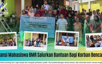 Aliansi Mahasiswa BMR Salurkan Bantuan Bagi Korban Bencana