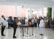Wali Kota Weny Gaib Lantik Junaidi Simbala sebagai Penjabat Sangadi Moyag Tampoan